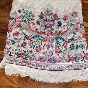Floral Patterned Scarf